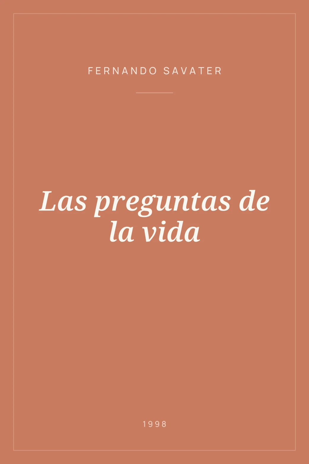 Portada de Las preguntas de la vida