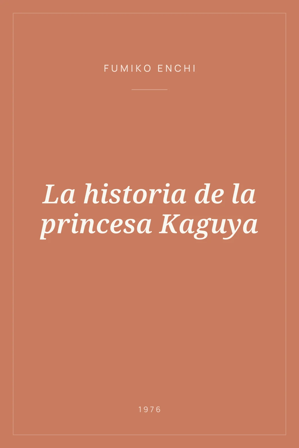 Portada de La historia de la princesa Kaguya
