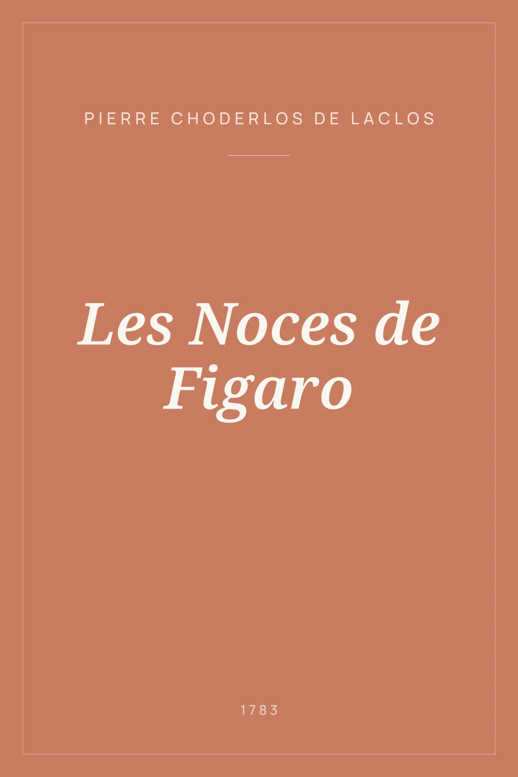 Portada de Les Noces de Figaro