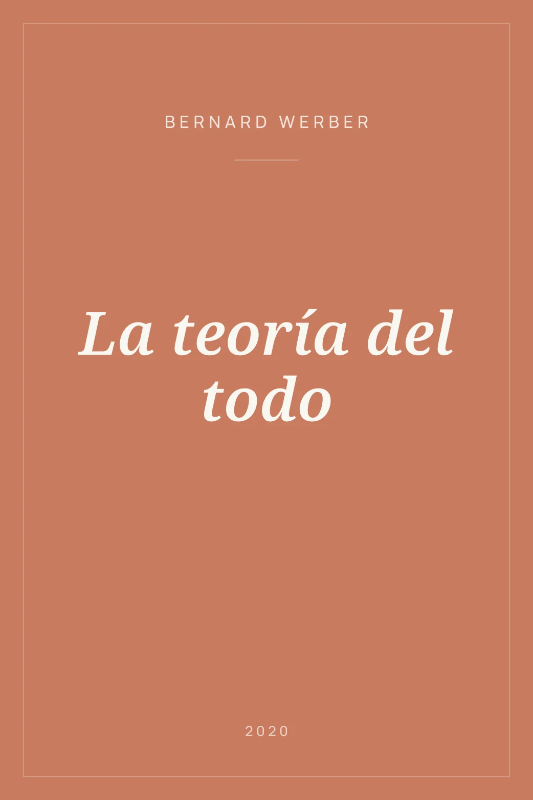 Portada de La teoría del todo