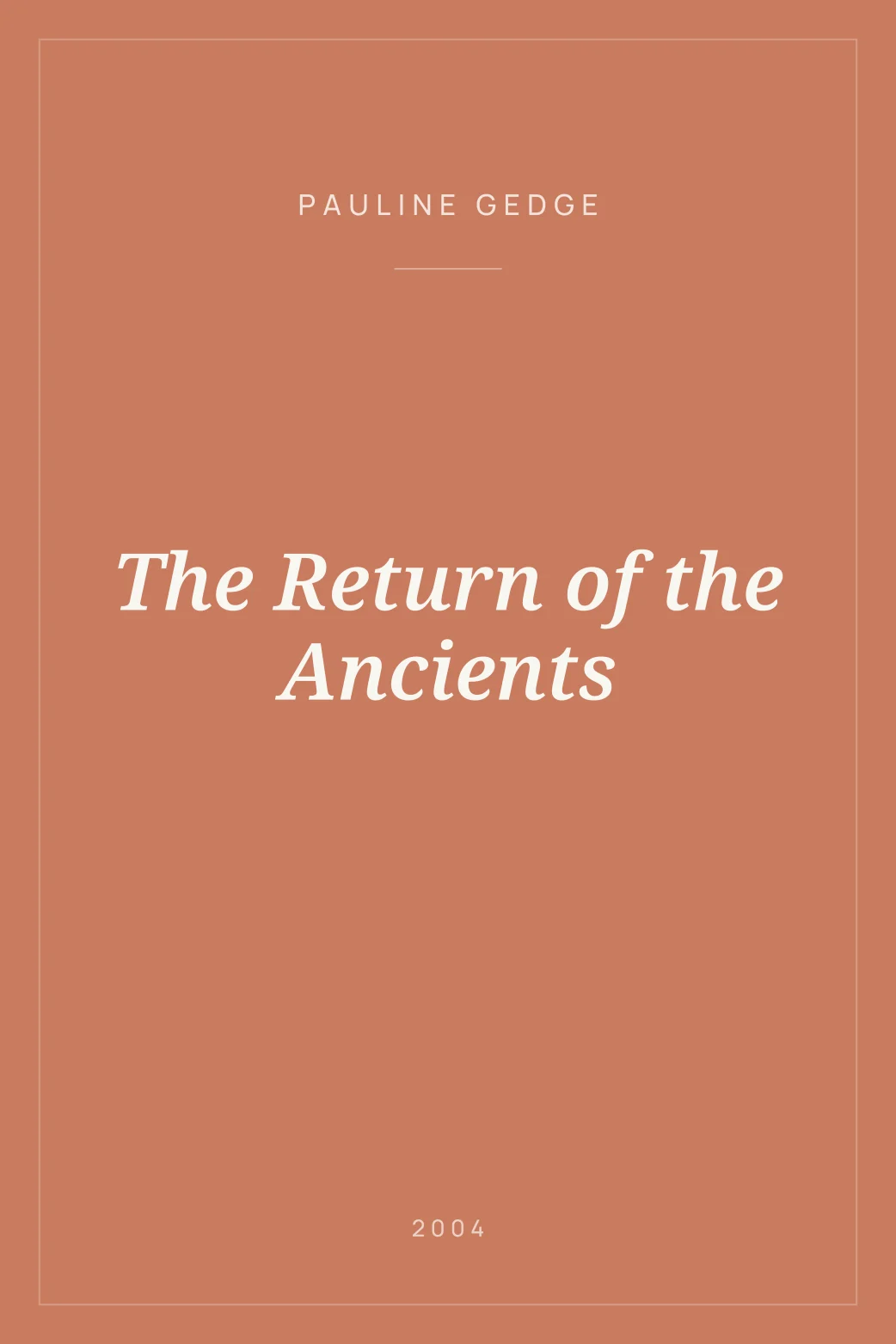 Portada de The Return of the Ancients