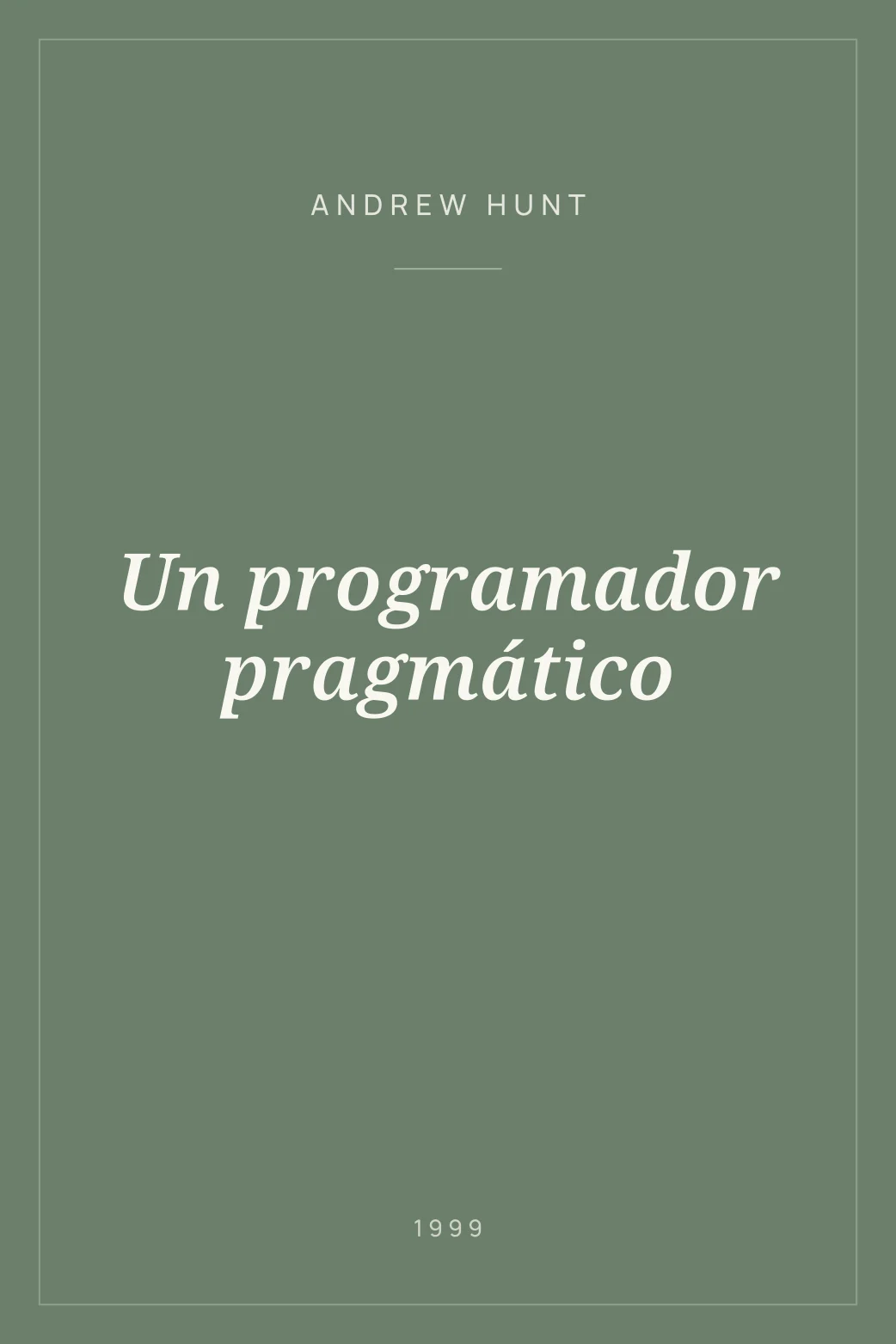 Portada de Un programador pragmático