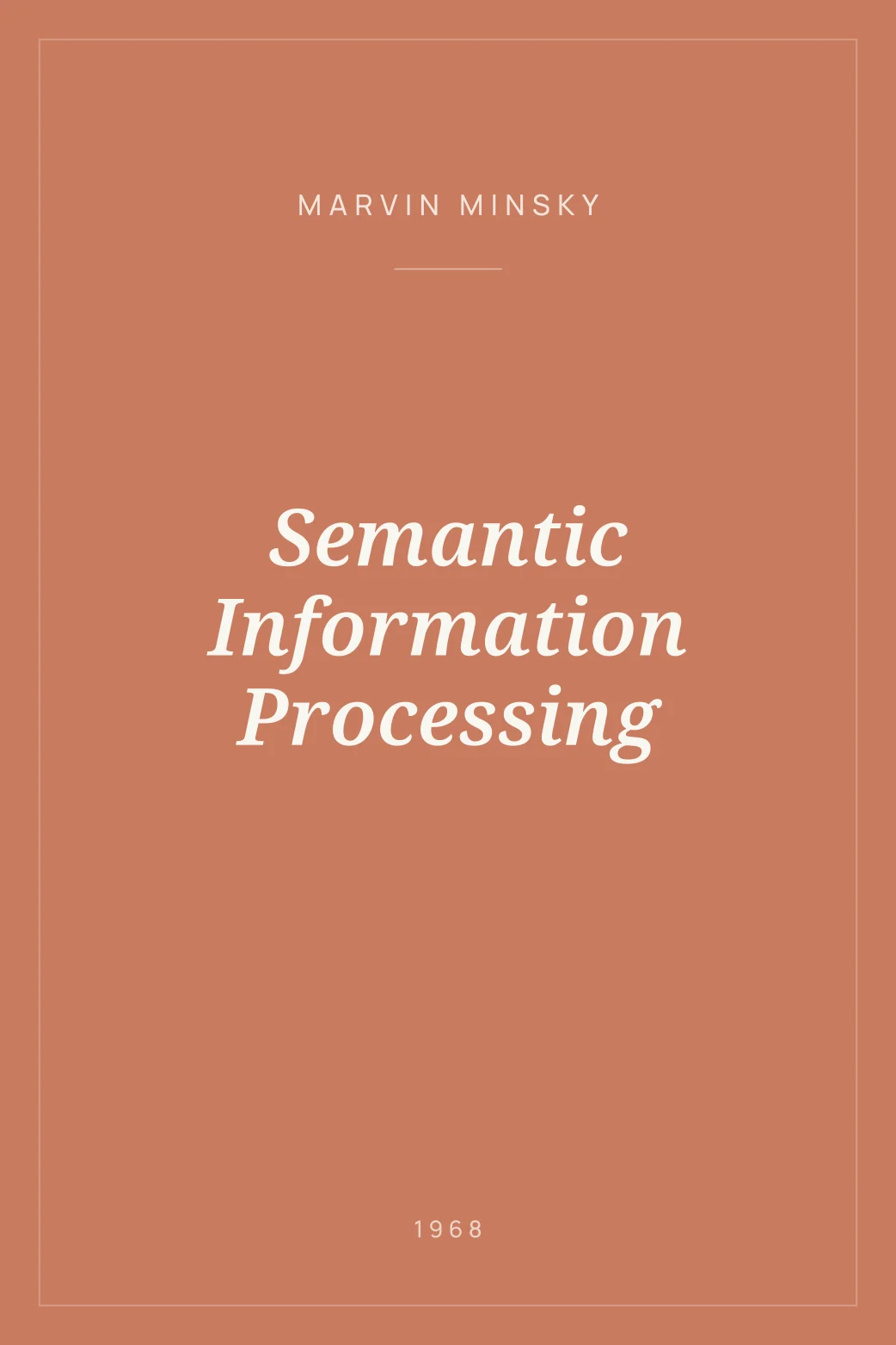 Portada de Semantic Information Processing