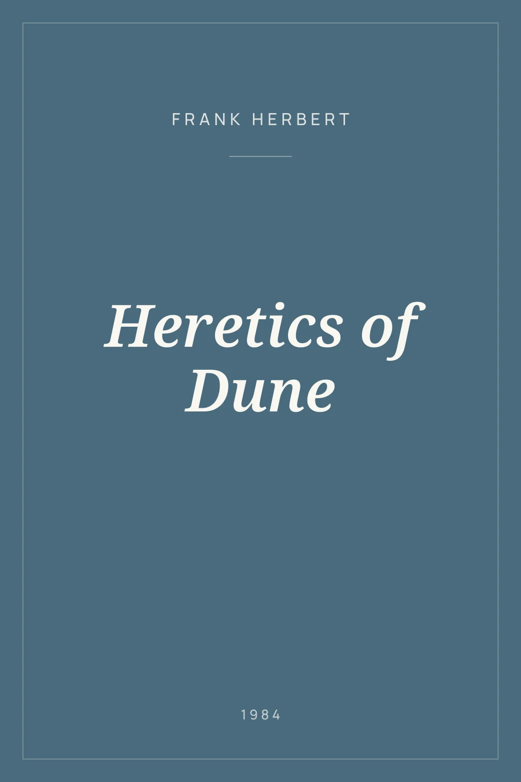 Portada de Heretics of Dune