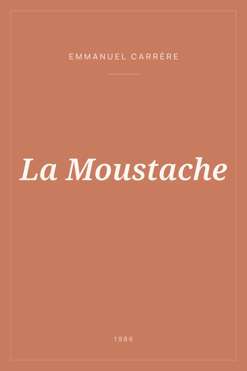 Portada de La Moustache