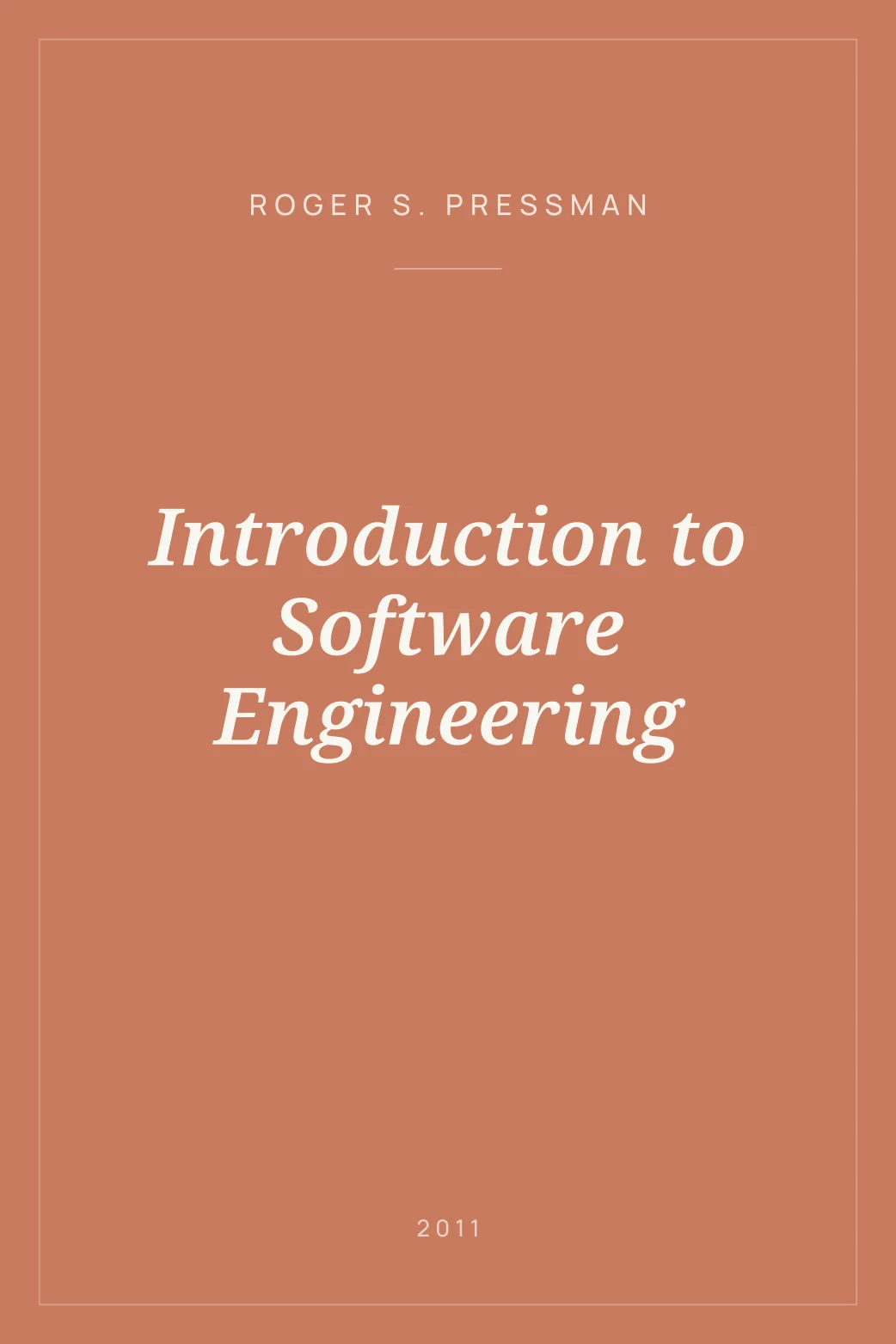 Portada de Introduction to Software Engineering