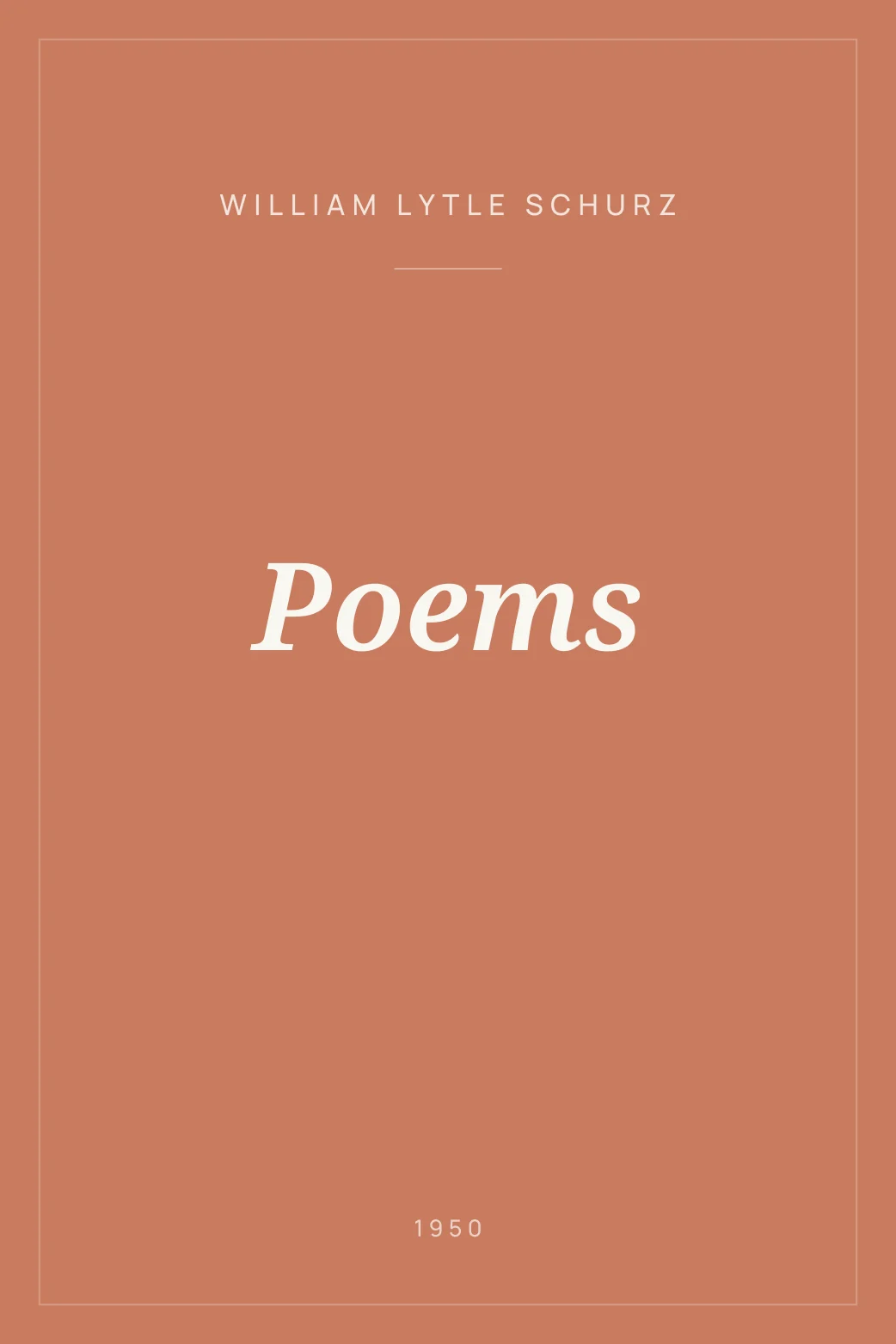 Portada de Poems