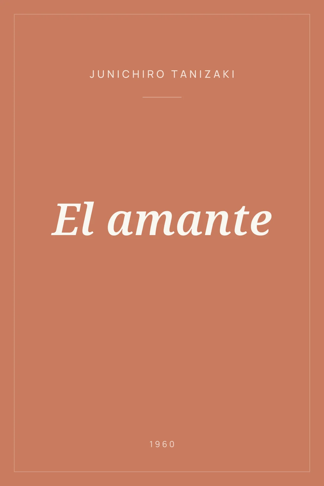 Portada de El amante