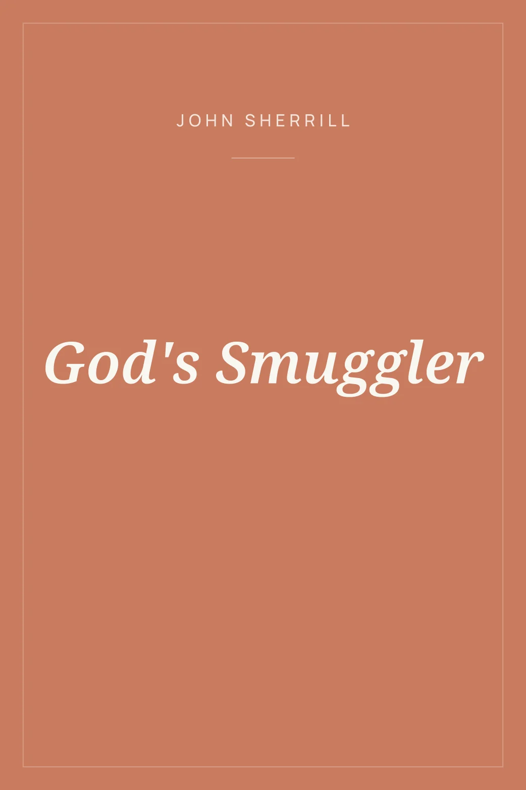Portada de God's Smuggler