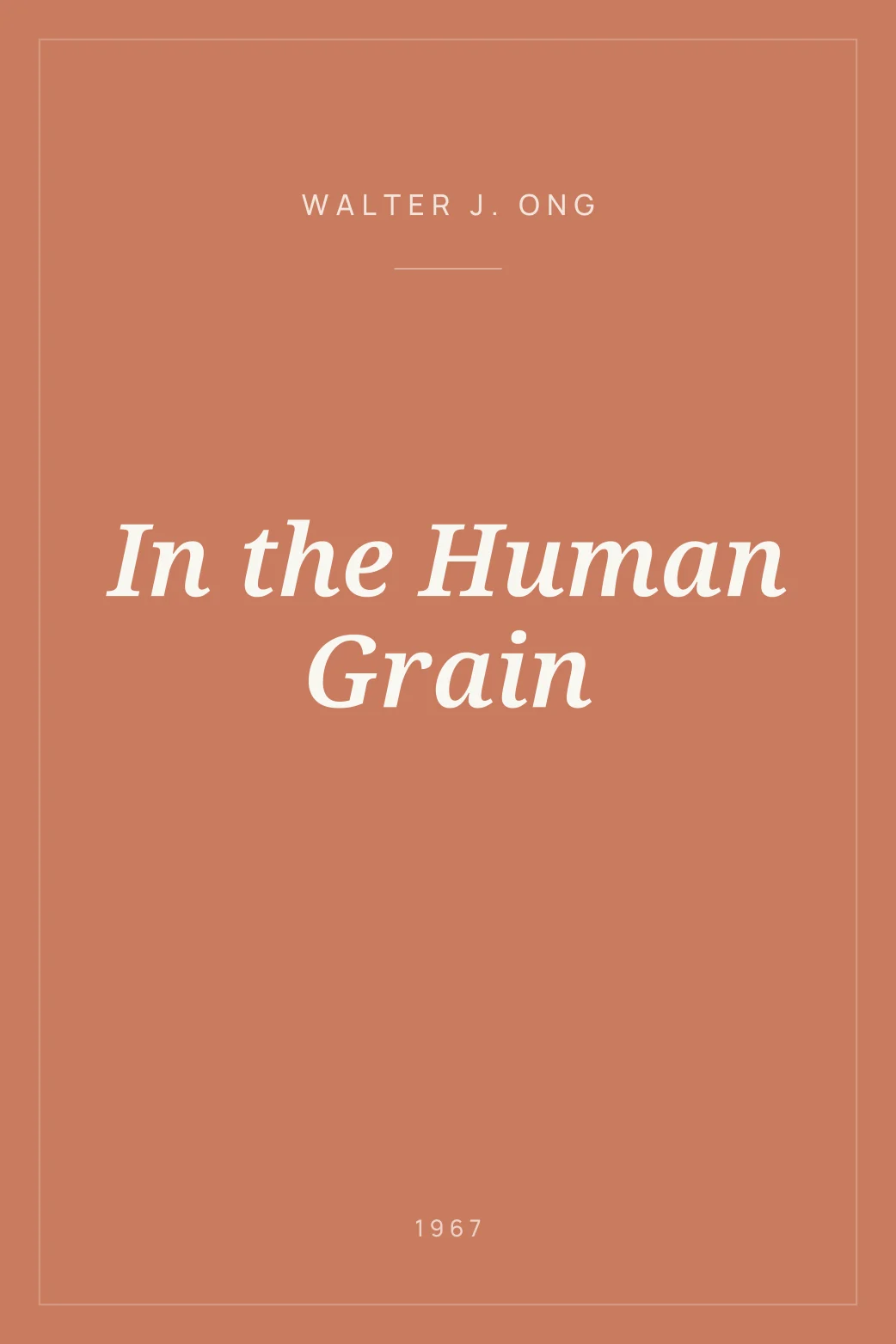 Portada de In the Human Grain
