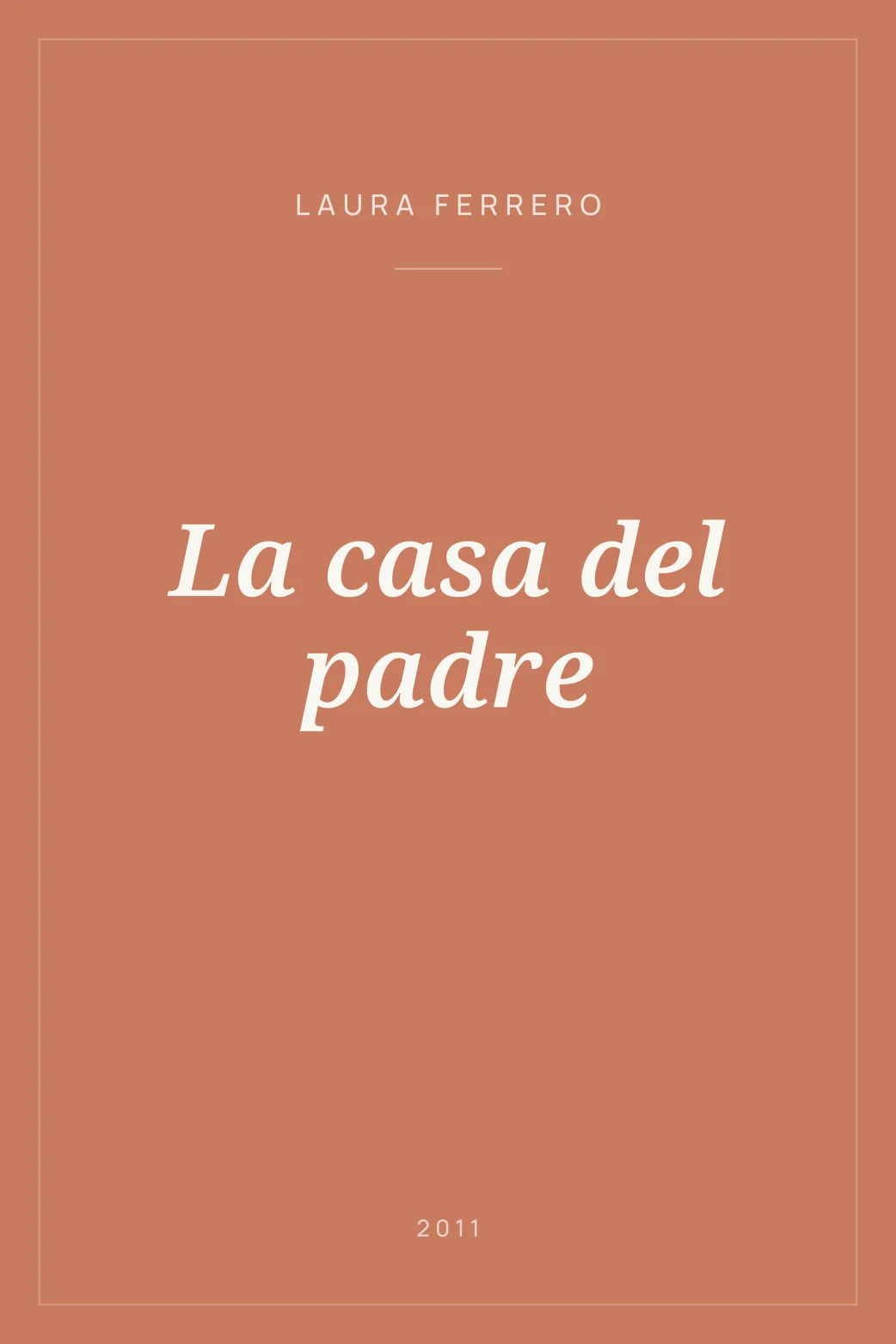 Portada de La casa del padre