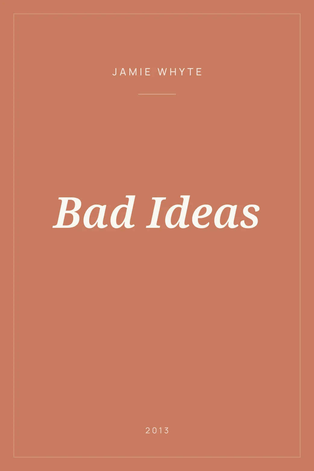Portada de Bad Ideas