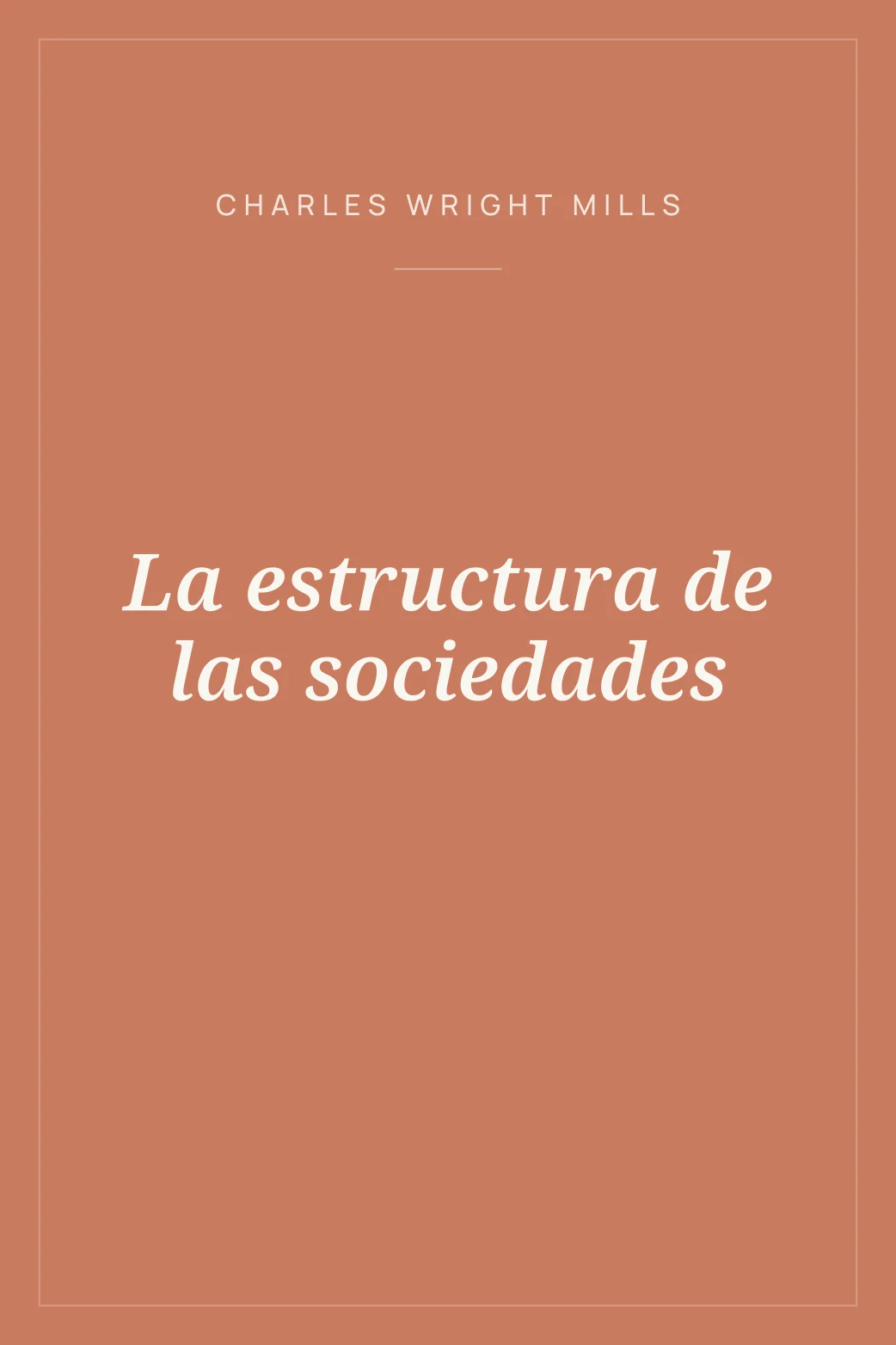 Portada de La estructura de las sociedades
