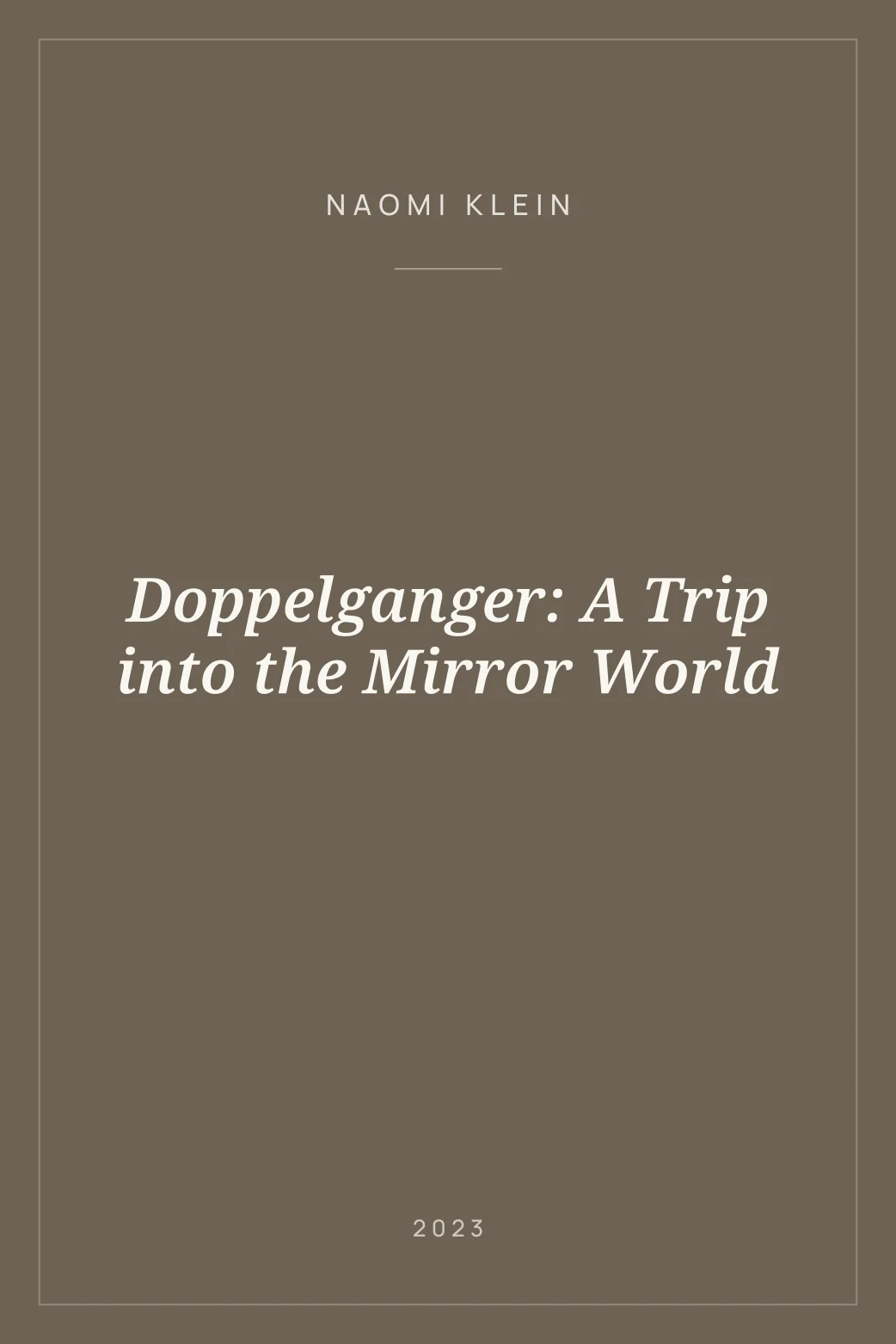 Portada de Doppelganger: A Trip into the Mirror World