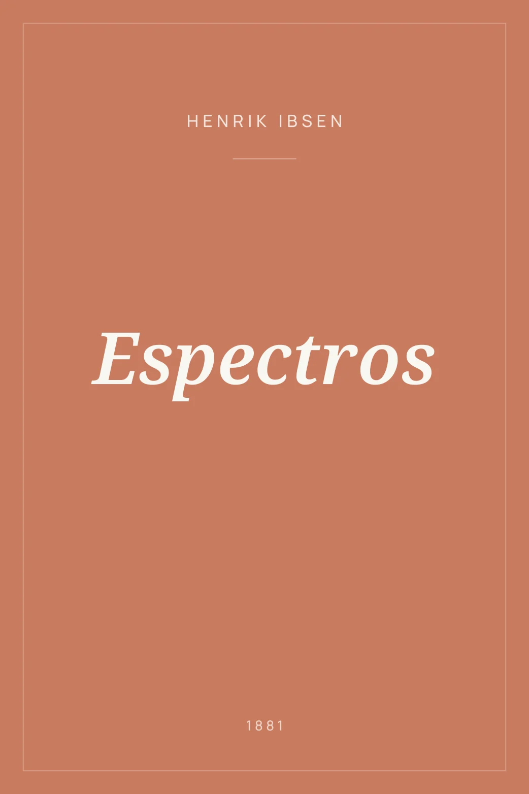 Portada de Espectros