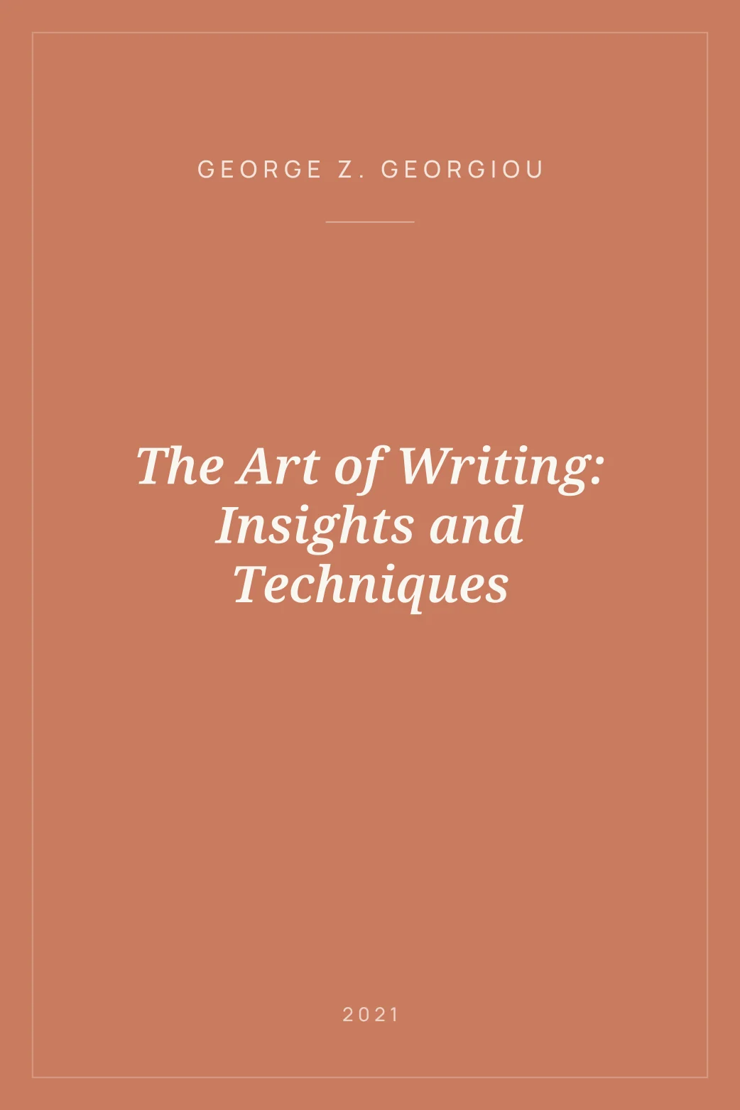 Portada de The Art of Writing: Insights and Techniques