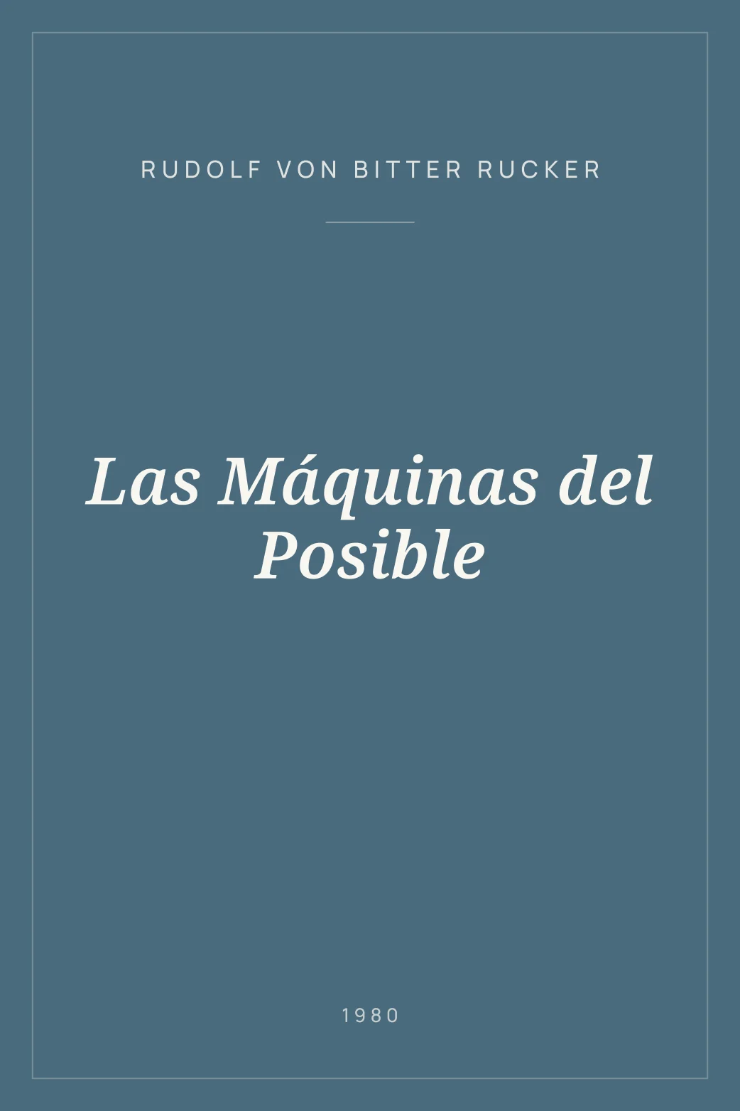 Portada de Las Máquinas del Posible