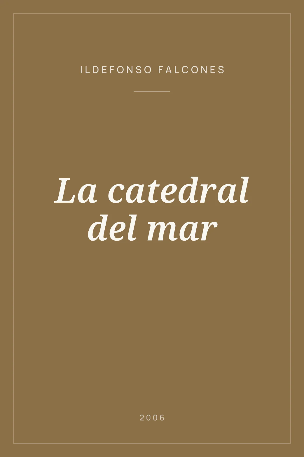 Portada de La catedral del mar