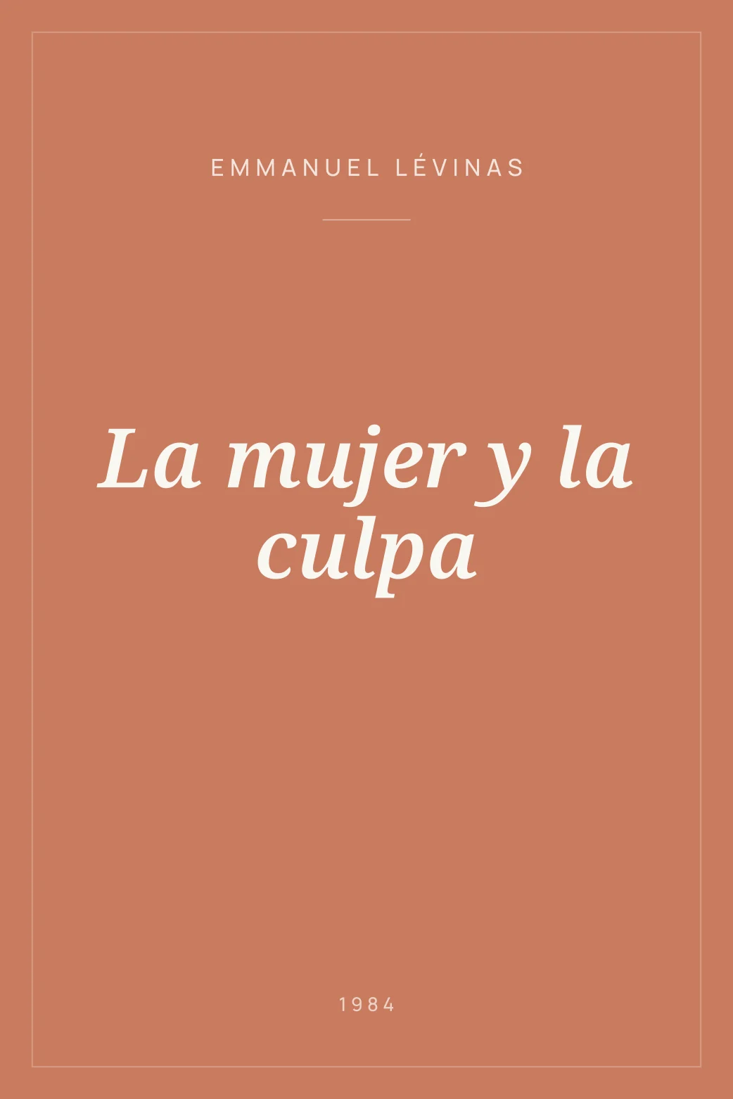 Portada de La mujer y la culpa