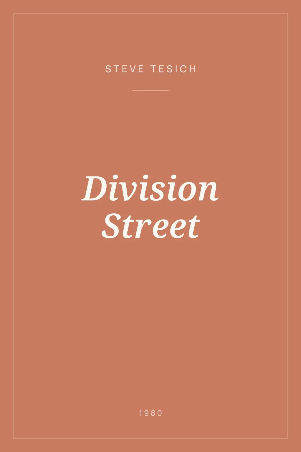 Portada de Division Street