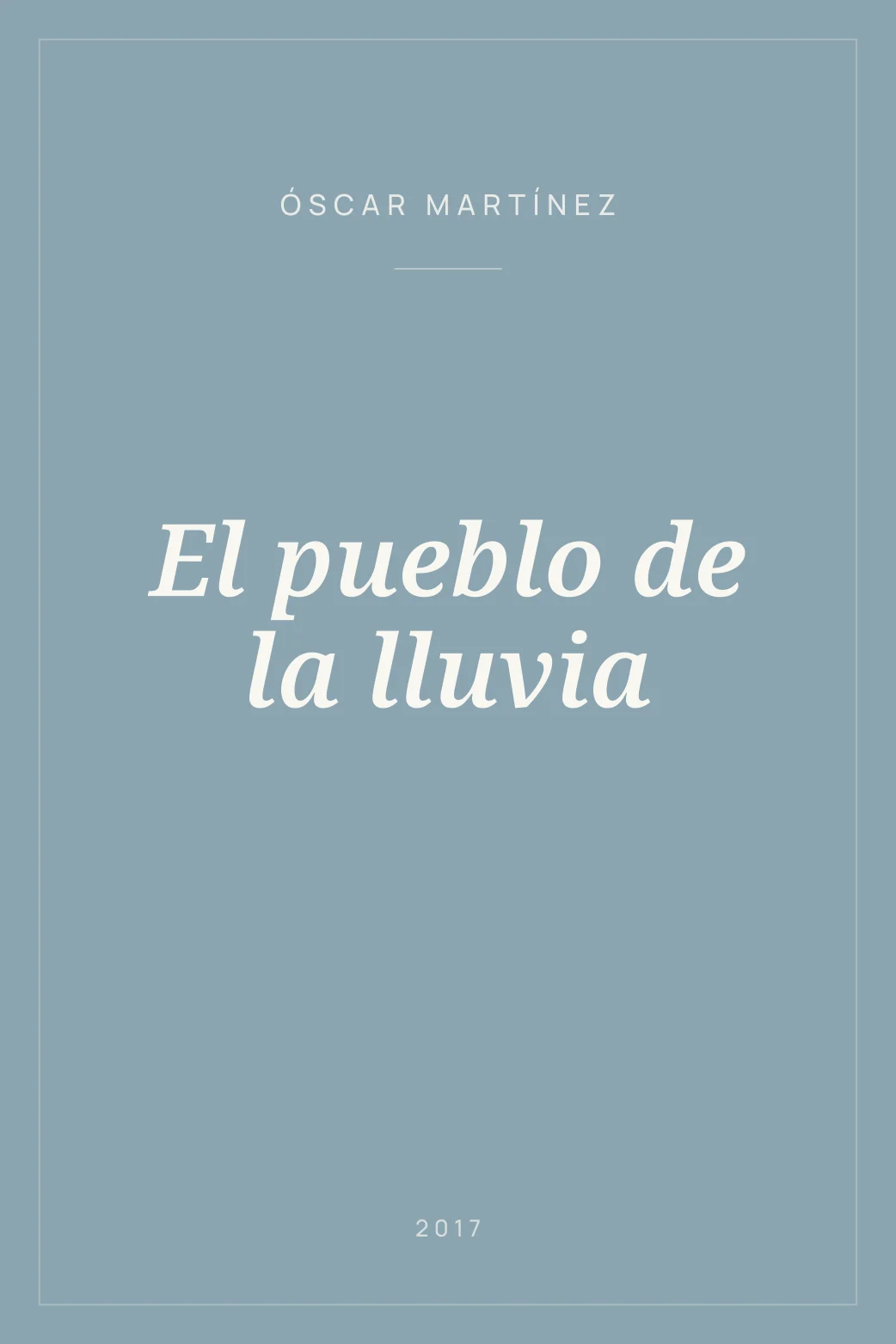 Portada de El pueblo de la lluvia