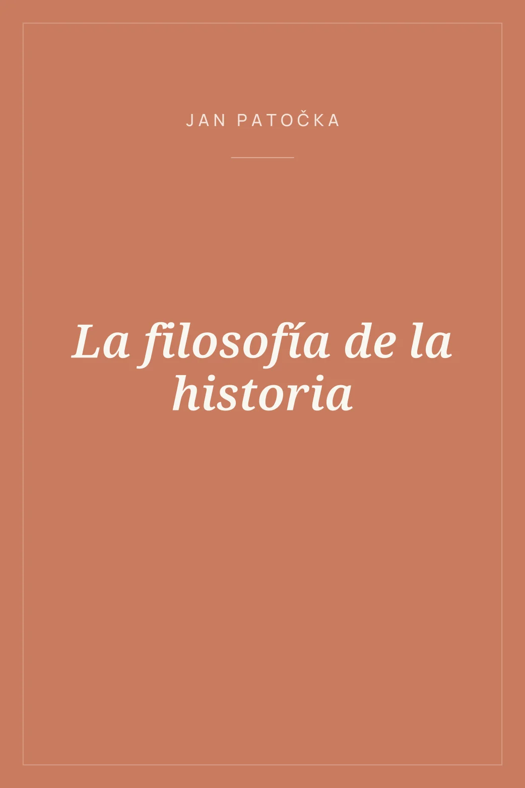 Portada de La filosofía de la historia
