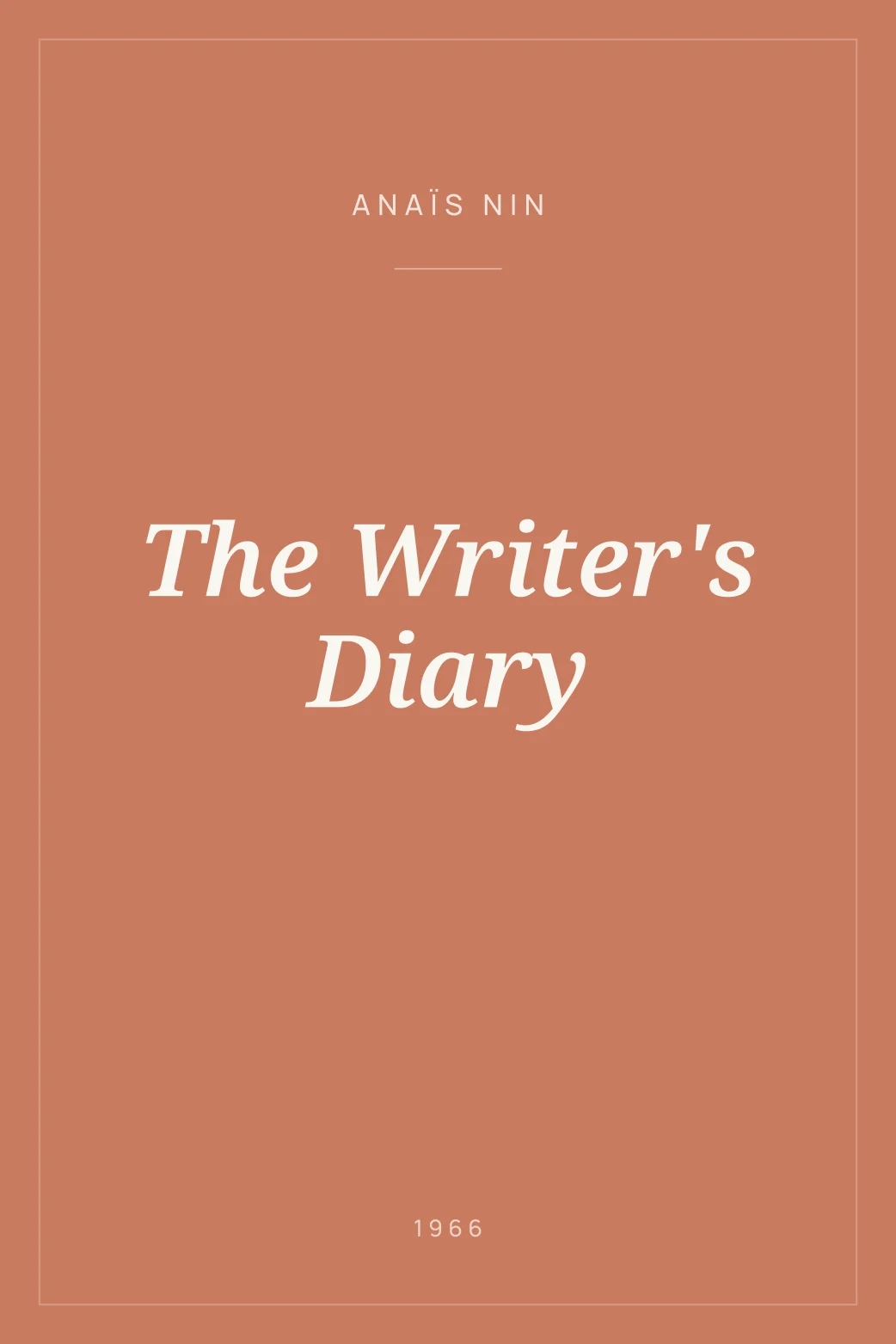 Portada de The Writer's Diary
