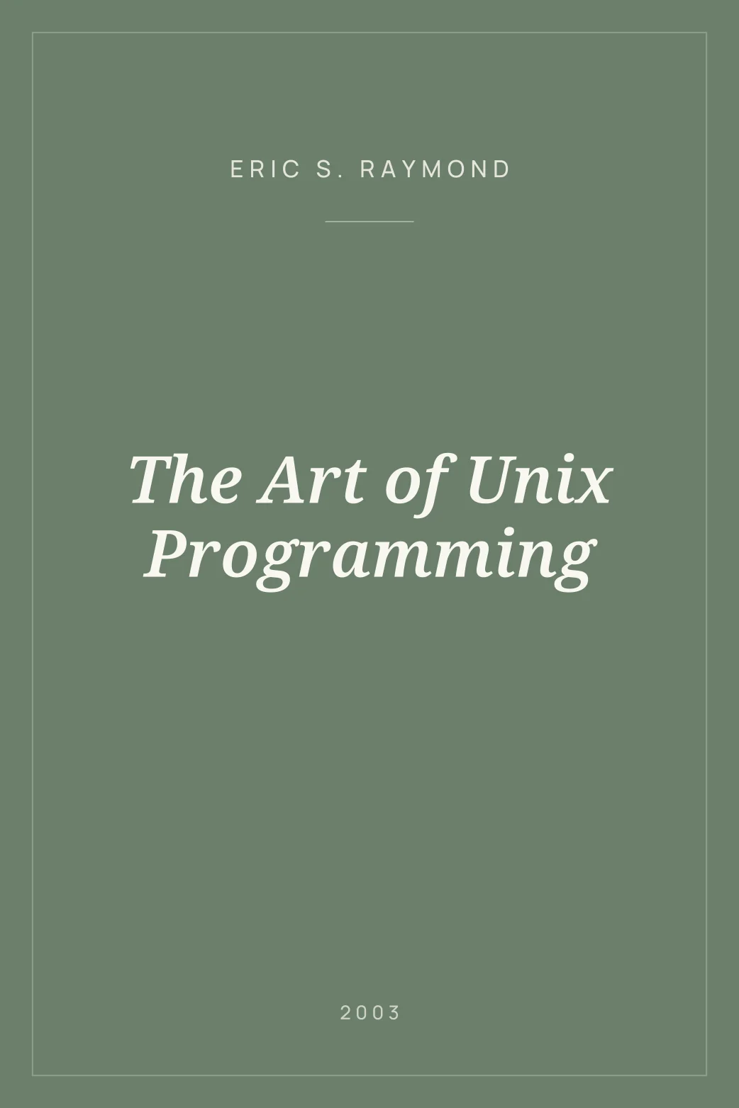 Portada de The Art of Unix Programming