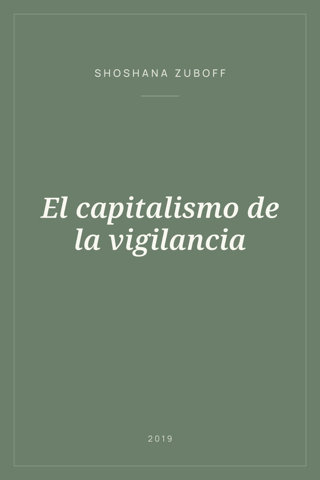 Portada de El capitalismo de la vigilancia