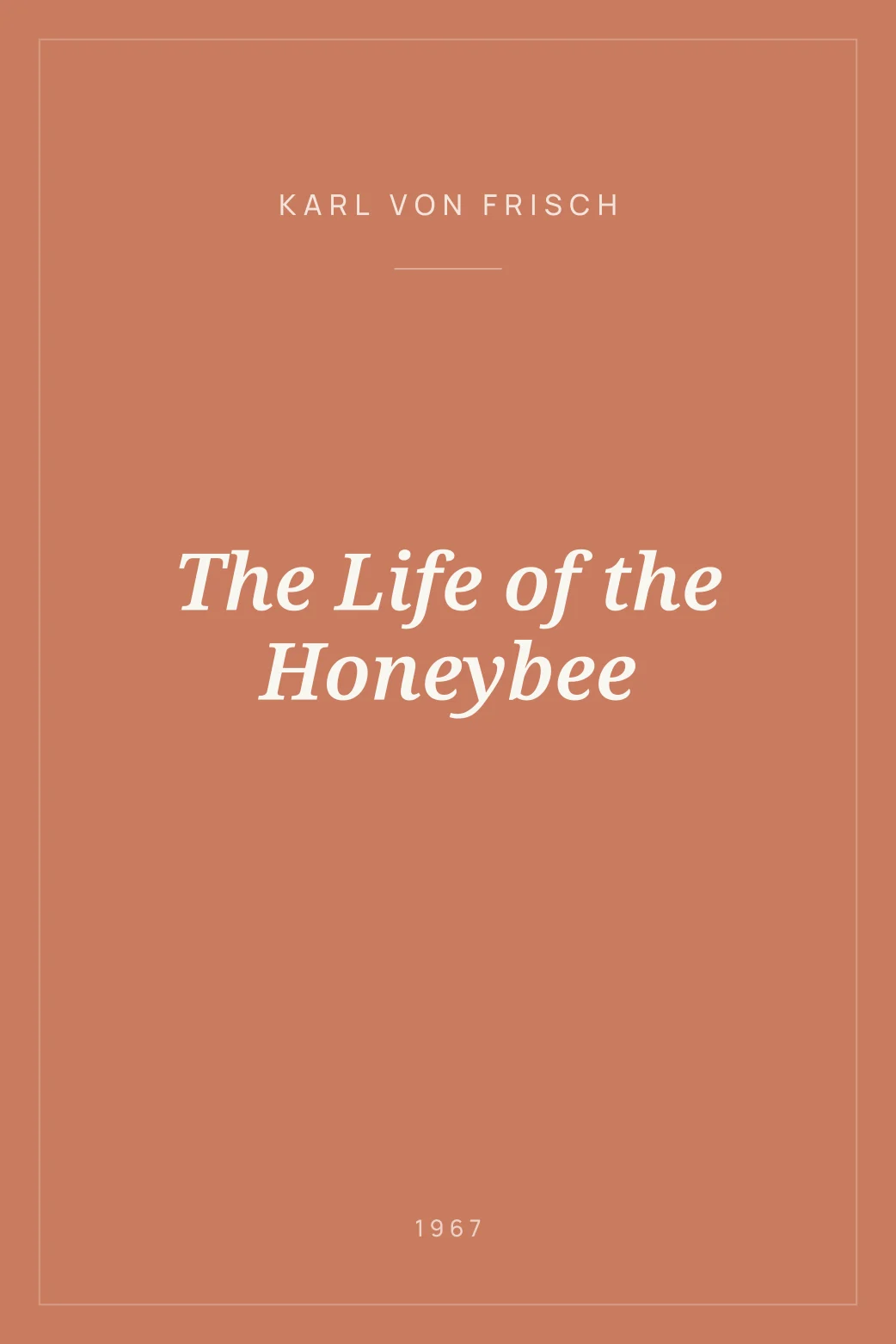 Portada de The Life of the Honeybee