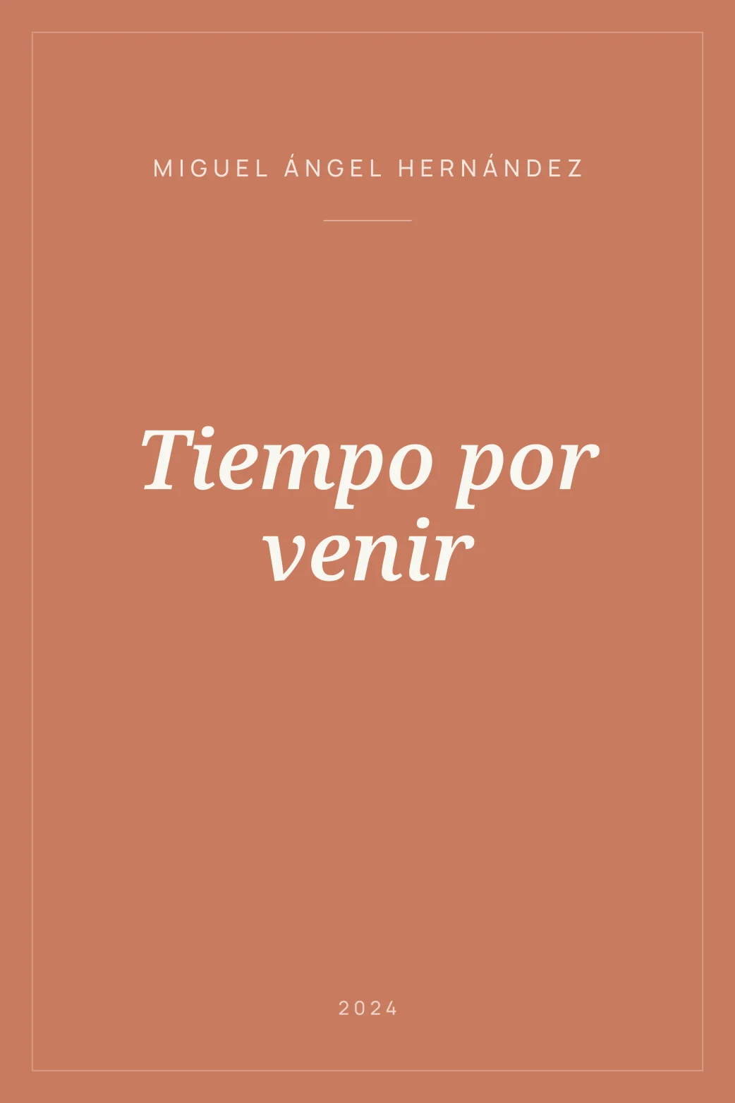 Portada de Tiempo por venir