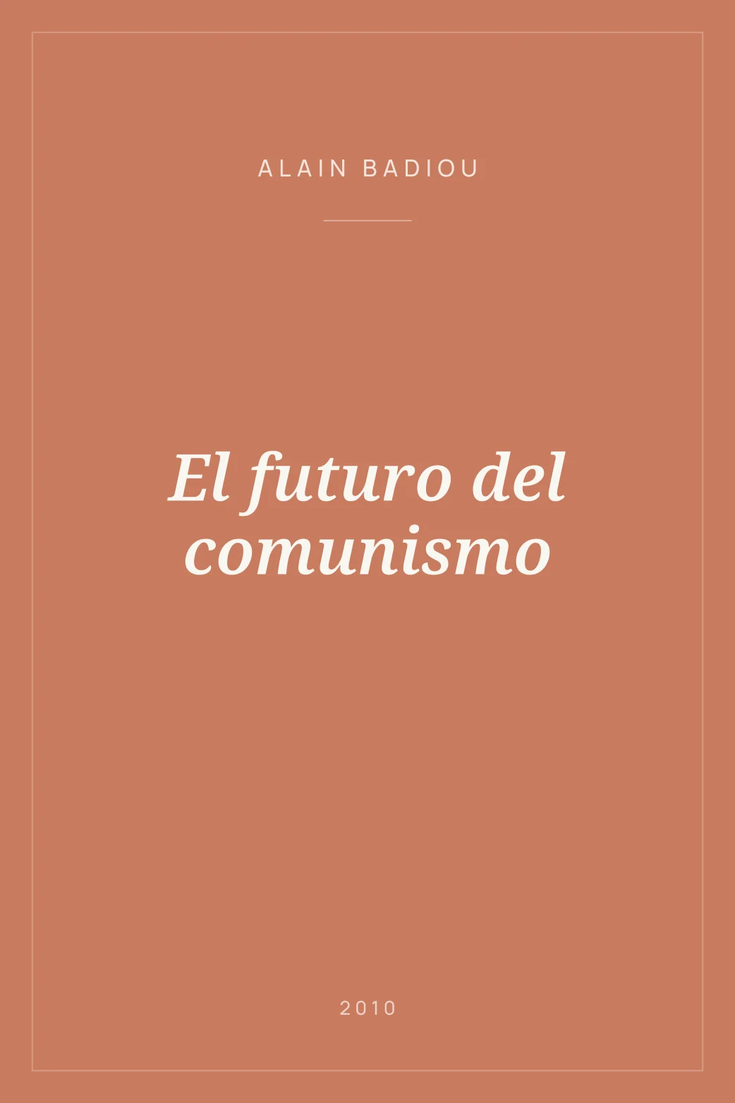 Portada de El futuro del comunismo