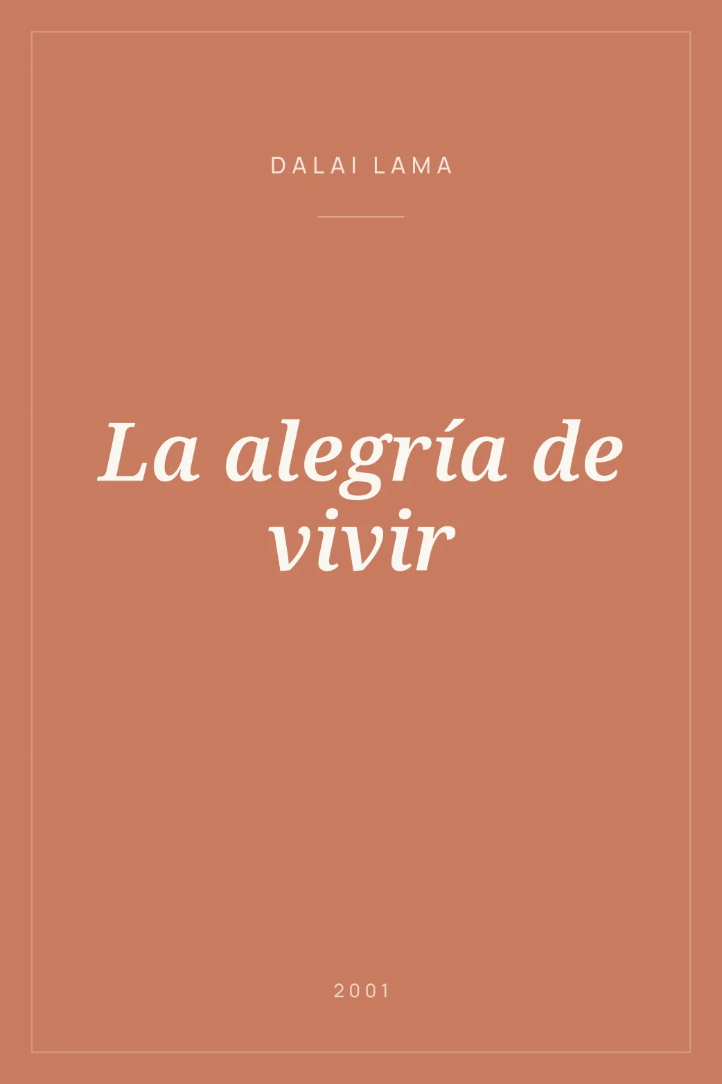 Portada de La alegría de vivir