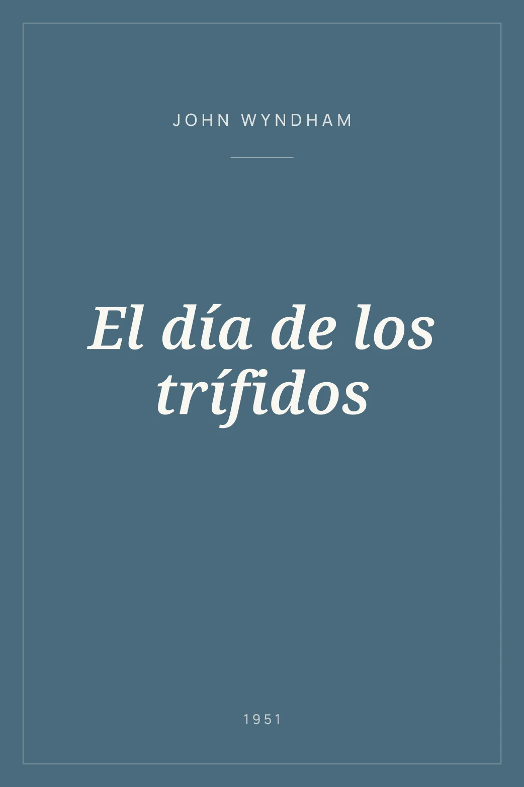 Portada de El día de los trífidos