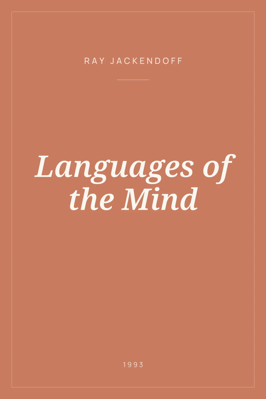 Portada de Languages of the Mind