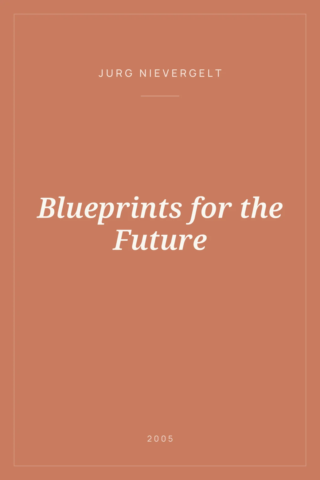 Portada de Blueprints for the Future