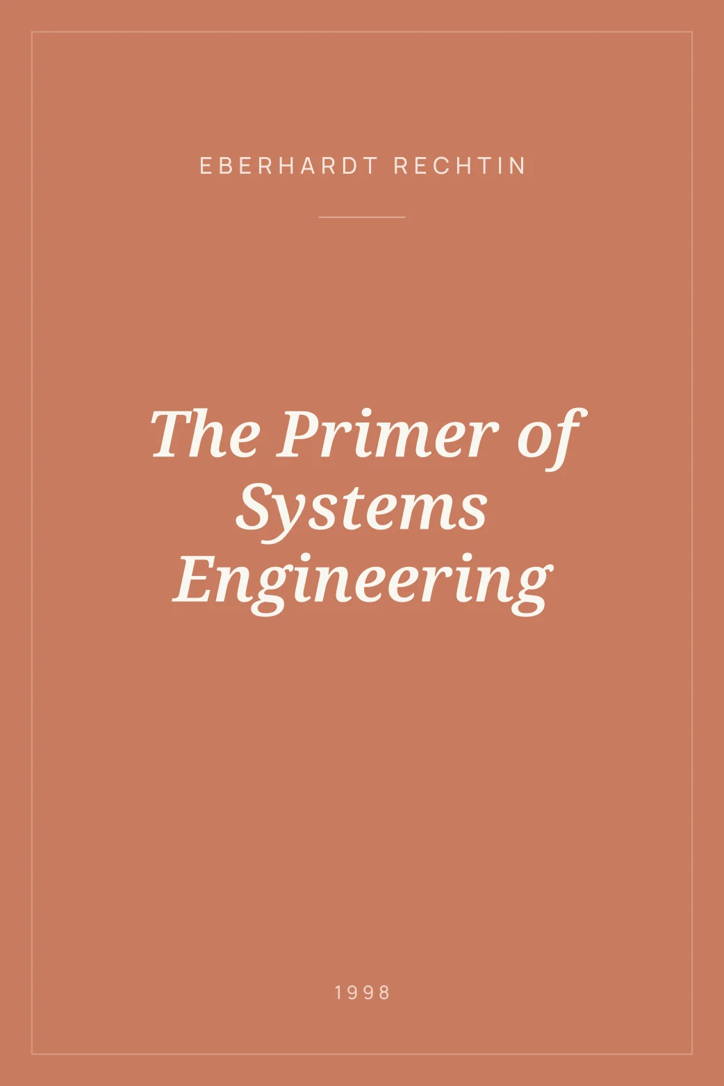 Portada de The Primer of Systems Engineering