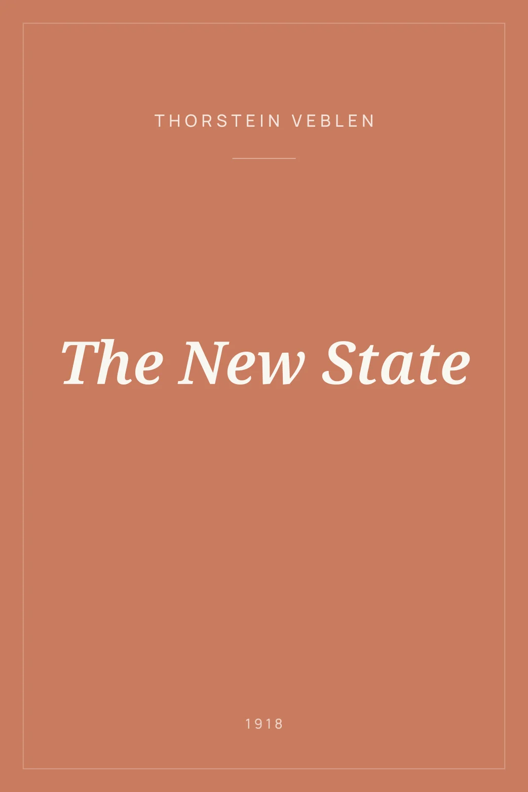 Portada de The New State