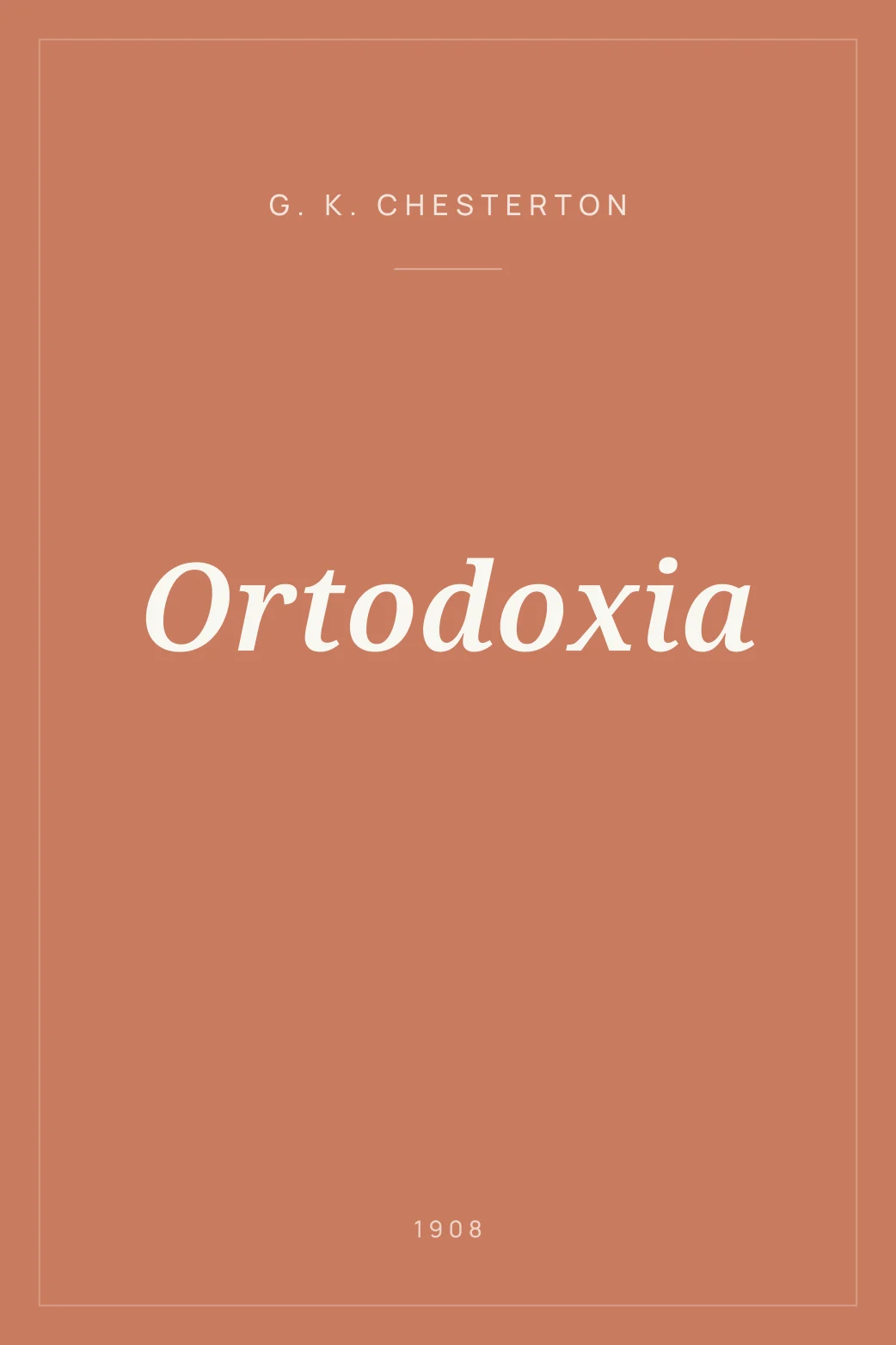 Portada de Ortodoxia