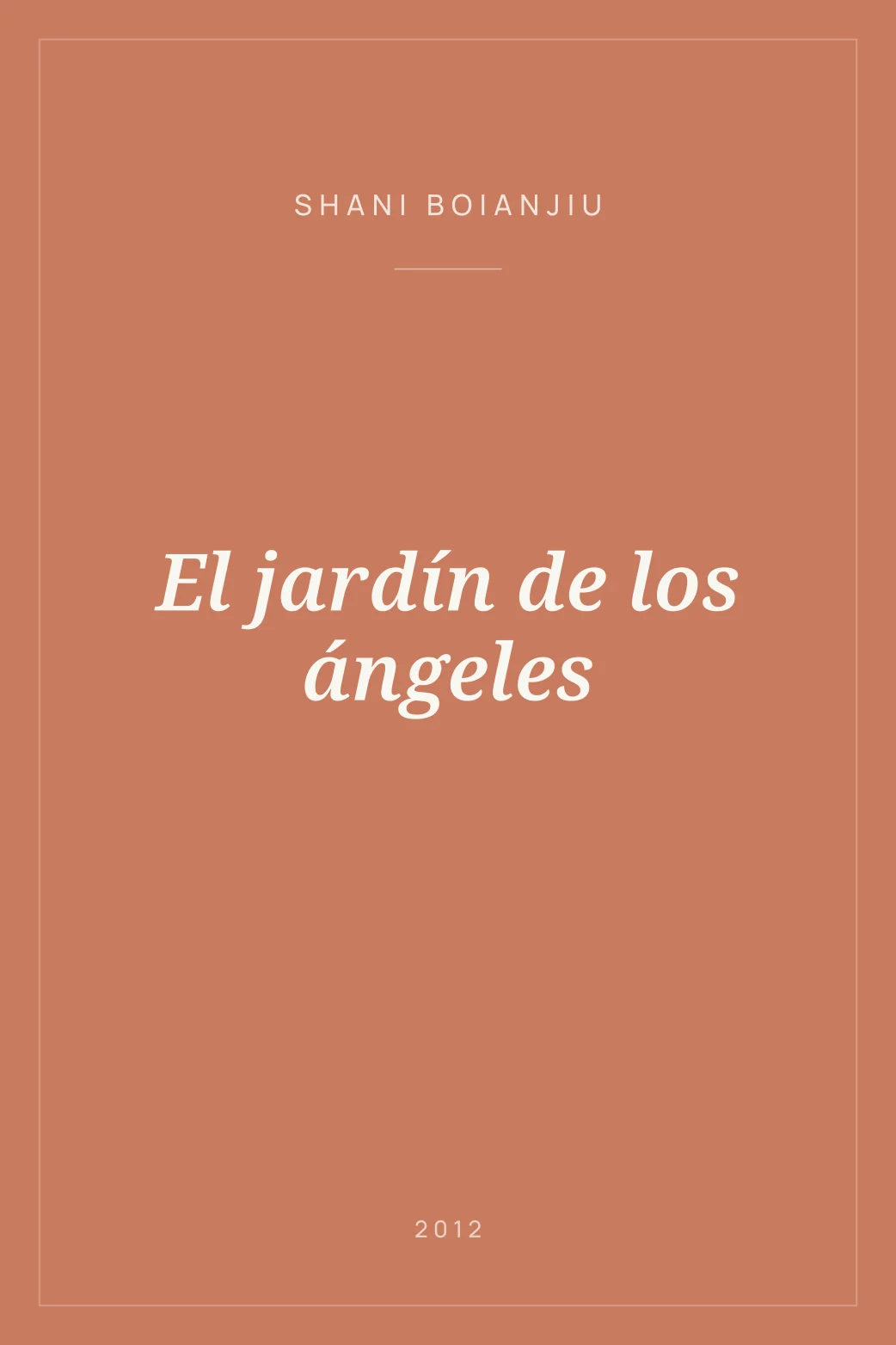 Portada de El jardín de los ángeles