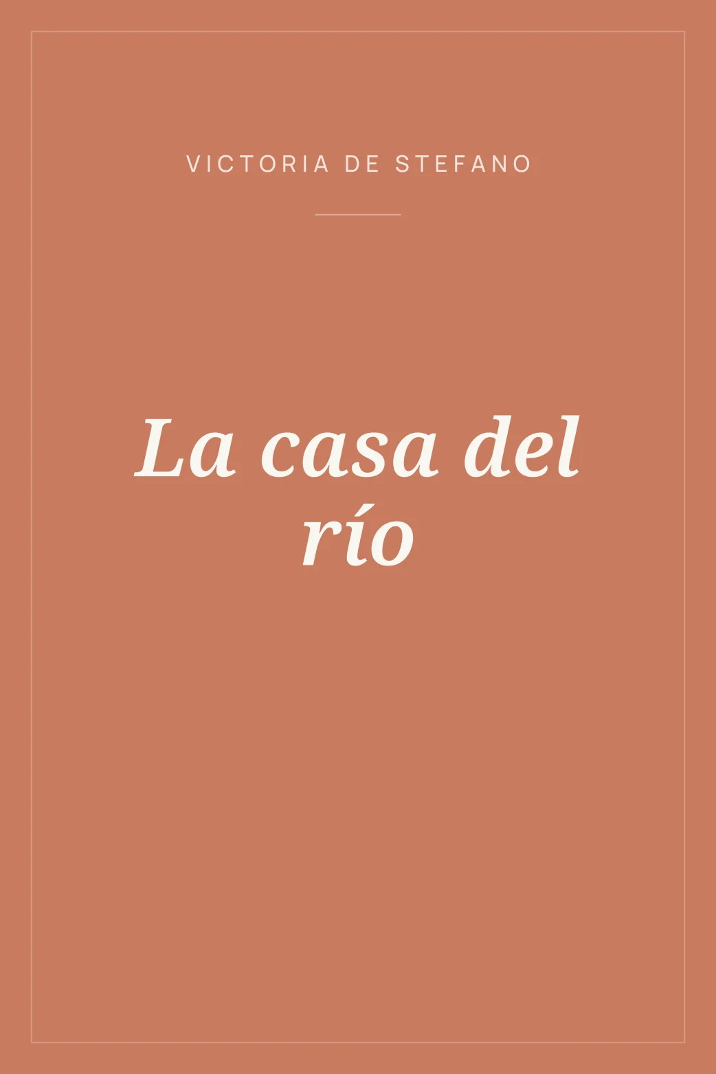 Portada de La casa del río