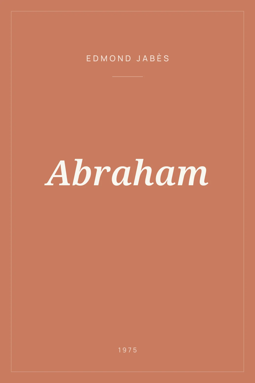 Portada de Abraham