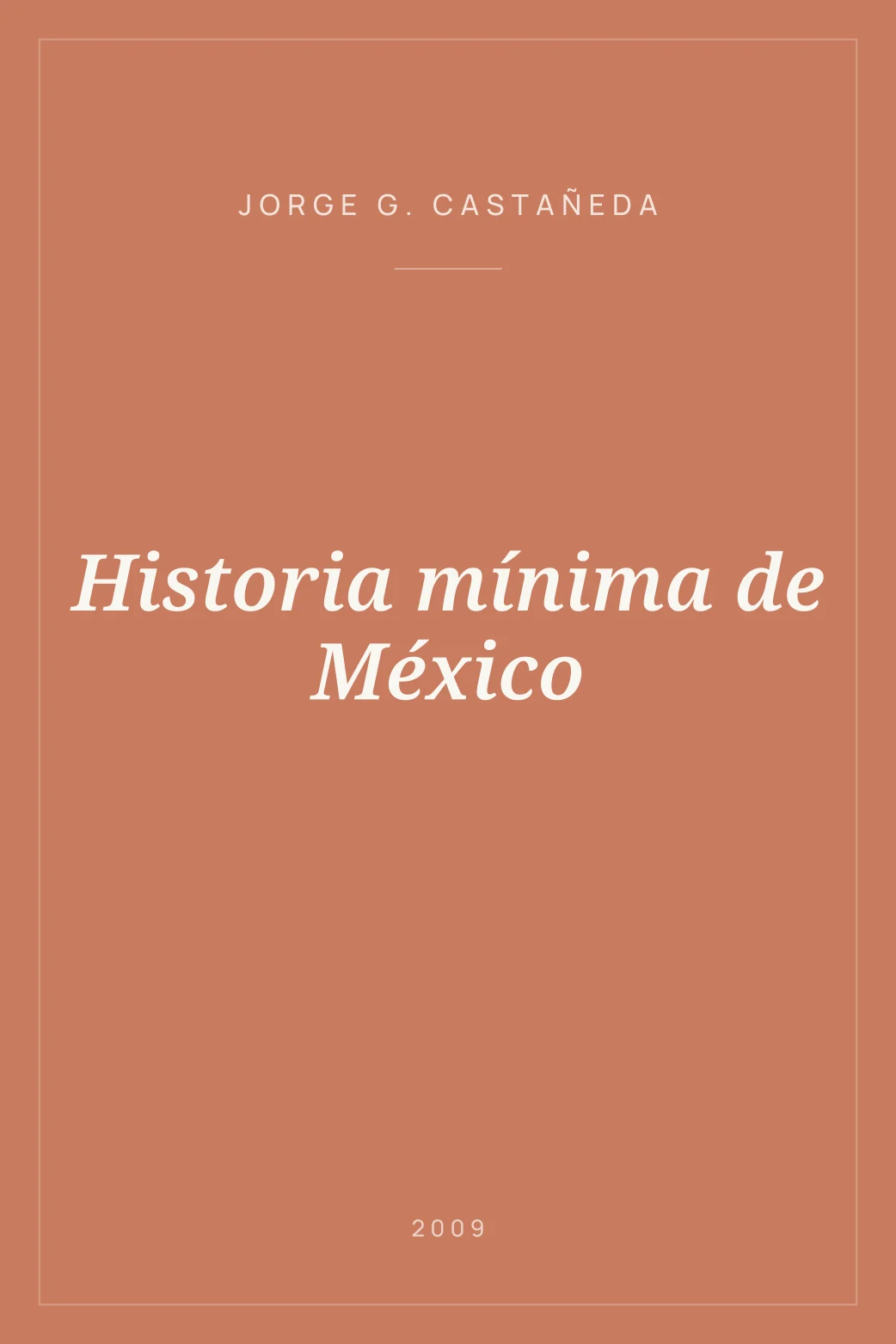 Portada de Historia mínima de México