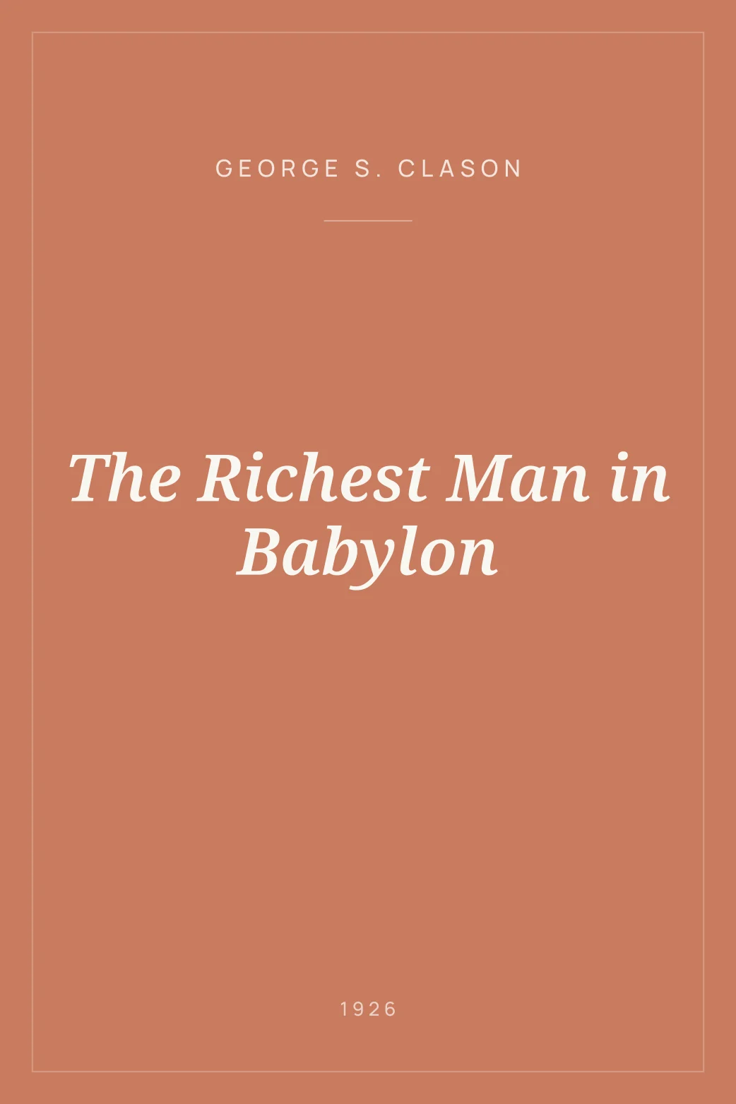 Portada de The Richest Man in Babylon