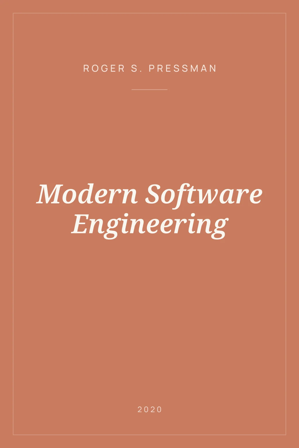 Portada de Modern Software Engineering