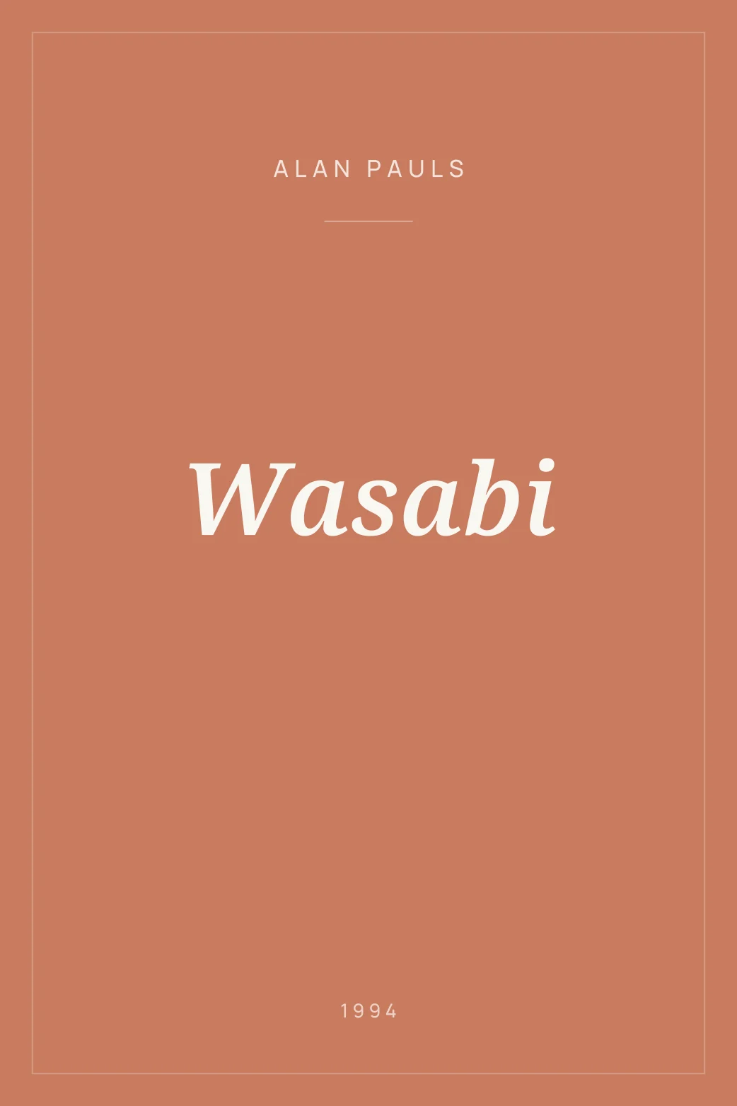 Portada de Wasabi