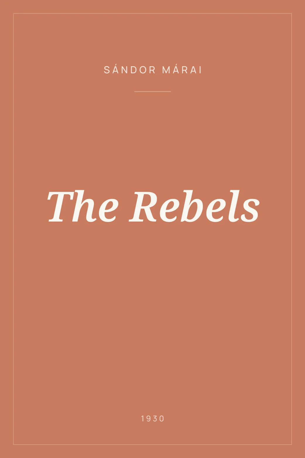 Portada de The Rebels