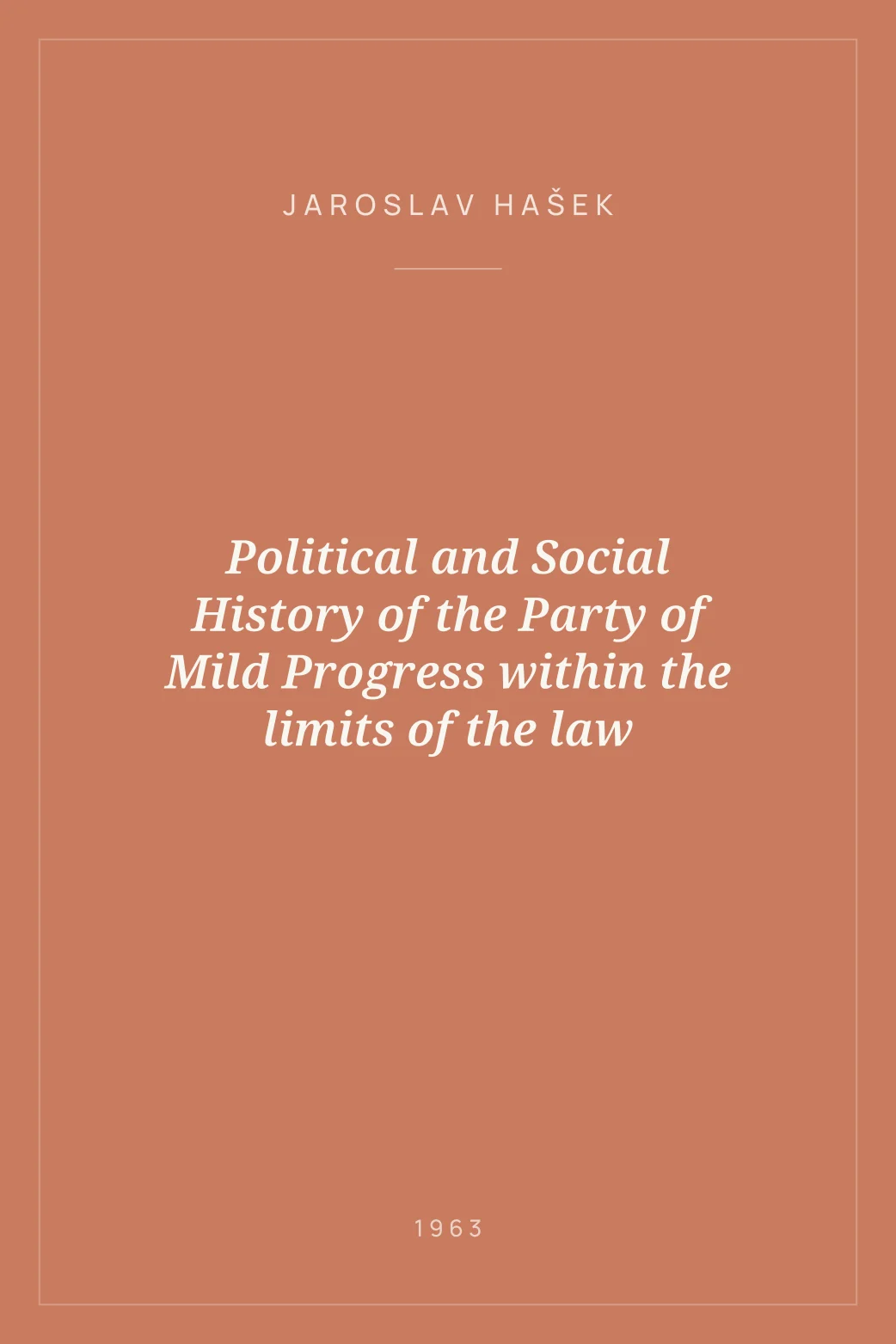 Portada de Political and Social History of the Party of Mild Progress within the limits of the law