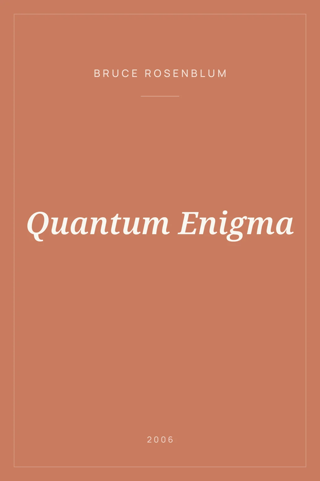 Portada de Quantum Enigma