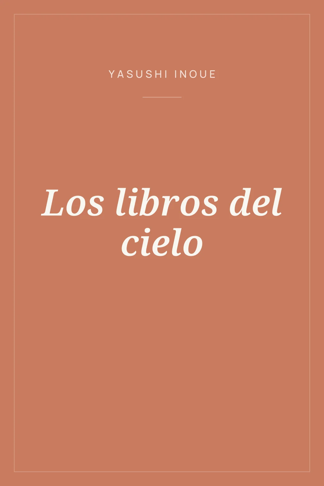 Portada de Los libros del cielo